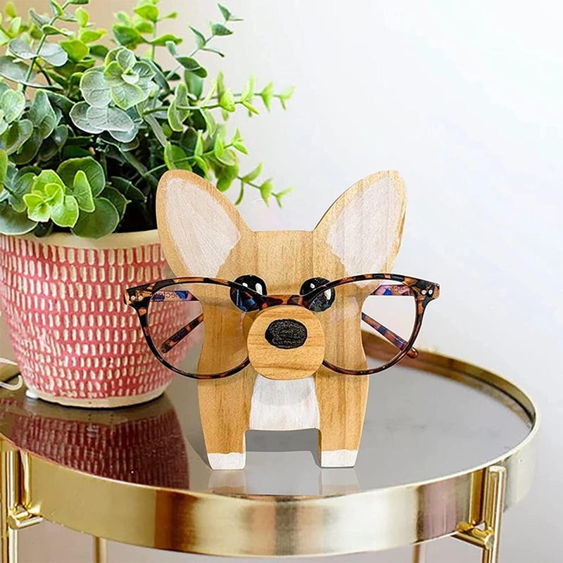 Suillty Cute Wooden Animal Glasses Holder Carving Sunglasses Eyeglass Display Stand Rack Home Office Desktop Decoration Gift for Kids - Image 5